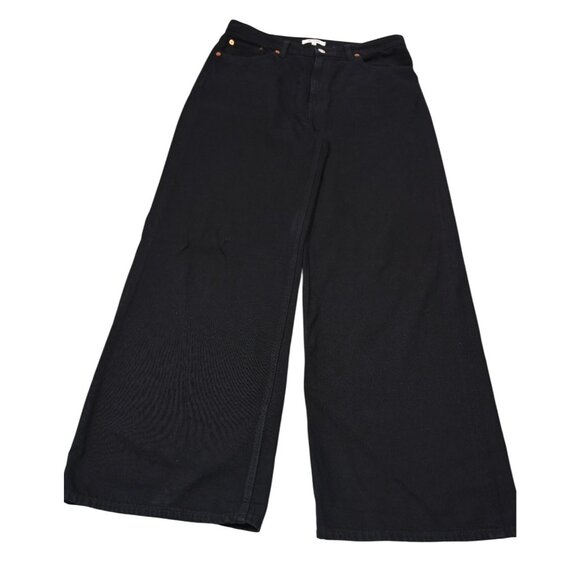 Re/Done Originals Low Rider Loose Jeans in Black Flow